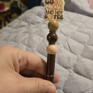 Colorful Beaded Coffee Stirrer